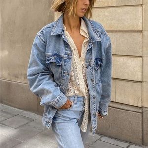 Vintage Bass 90s Cotton Distressed Jean Jacket